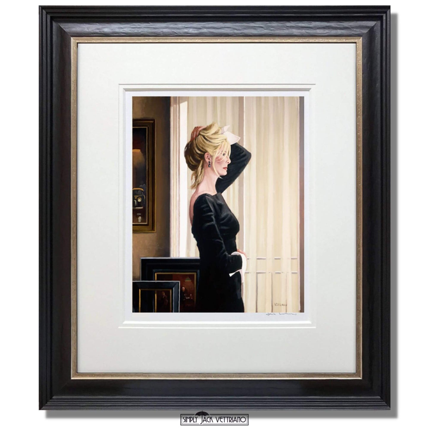 Black On Blonde Jack Vettriano Artist's Proof Framed