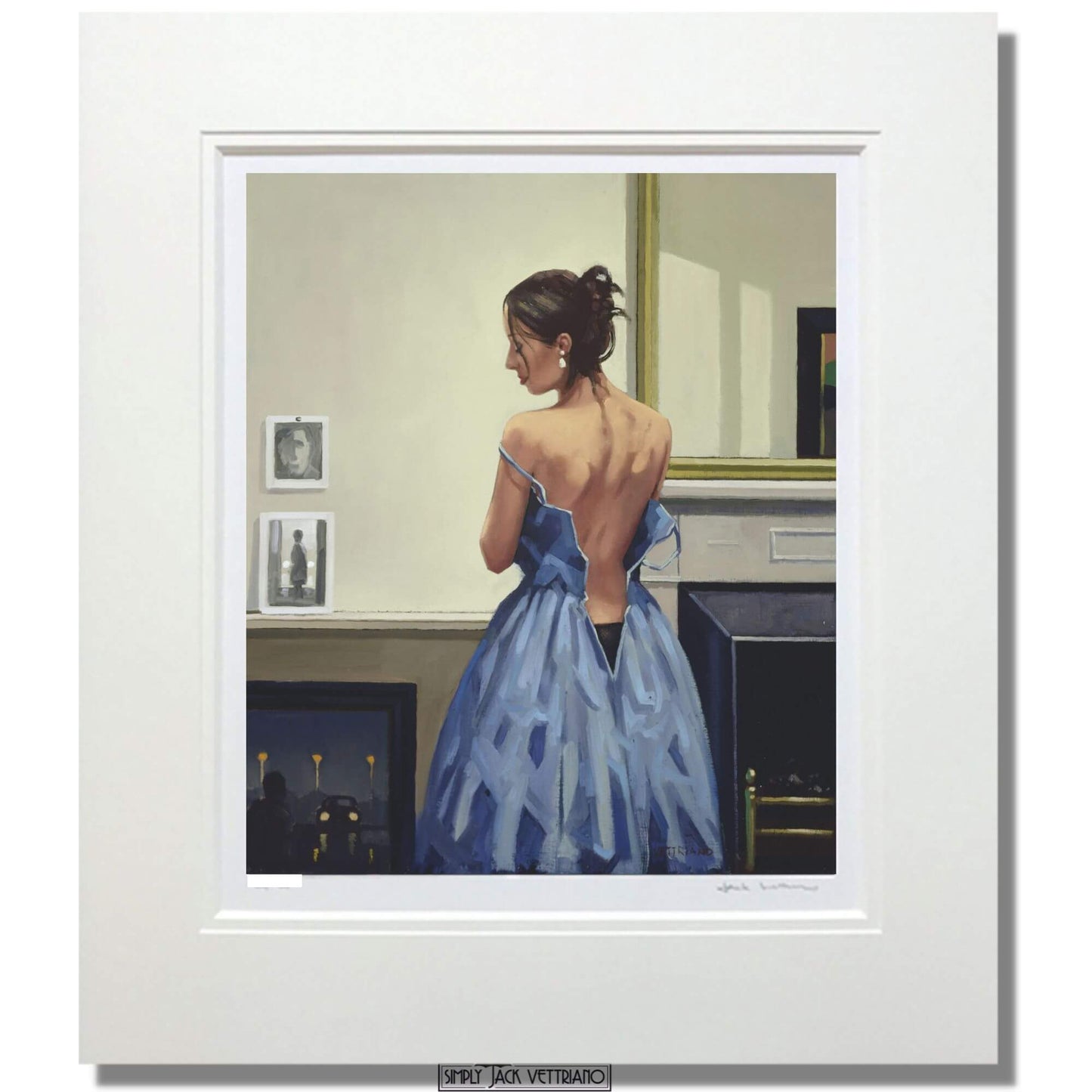 The Blue Gown by Jack Vettriano Limited Edition Mounted