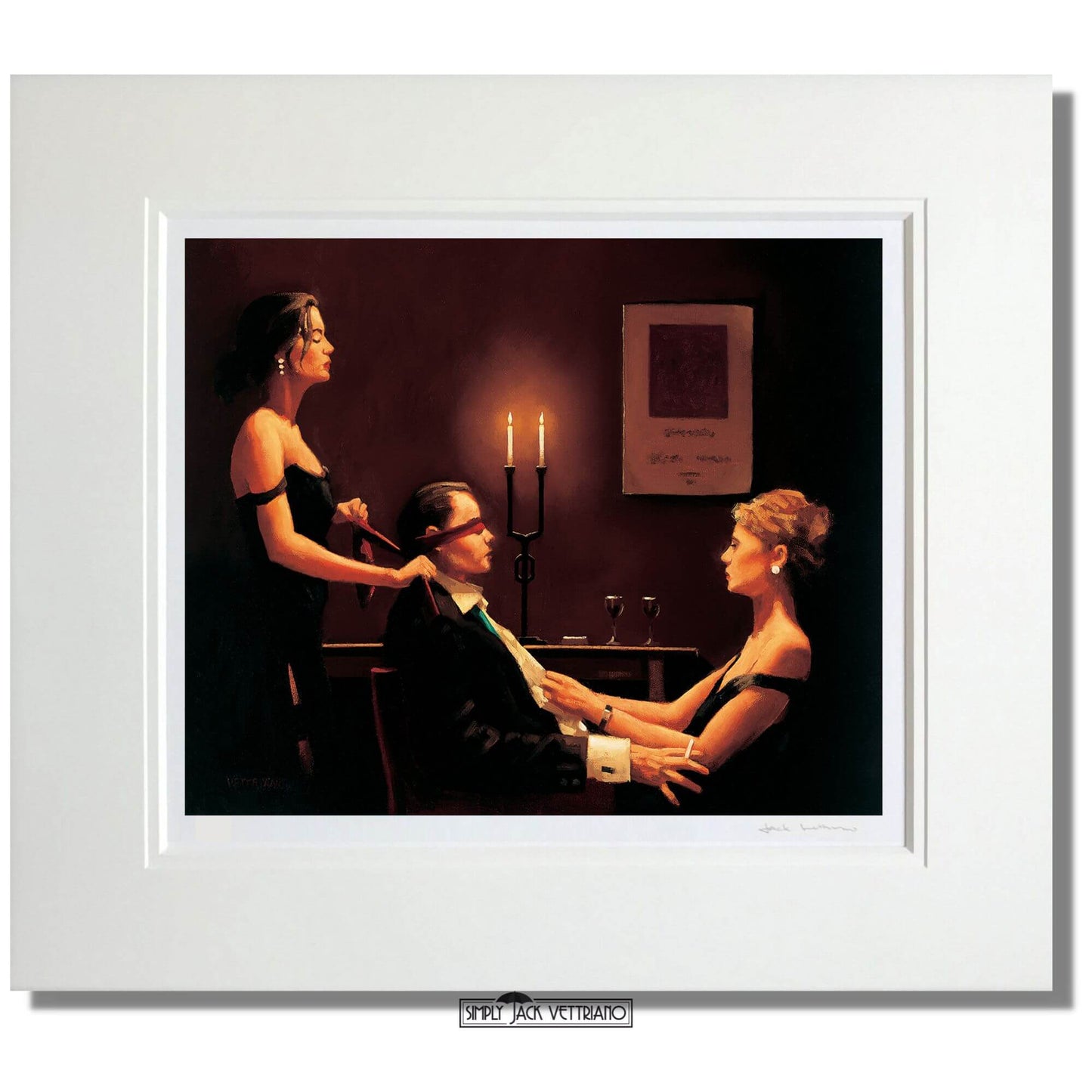 Wicked Games by Jack Vettriano Limited Edition Mounted
