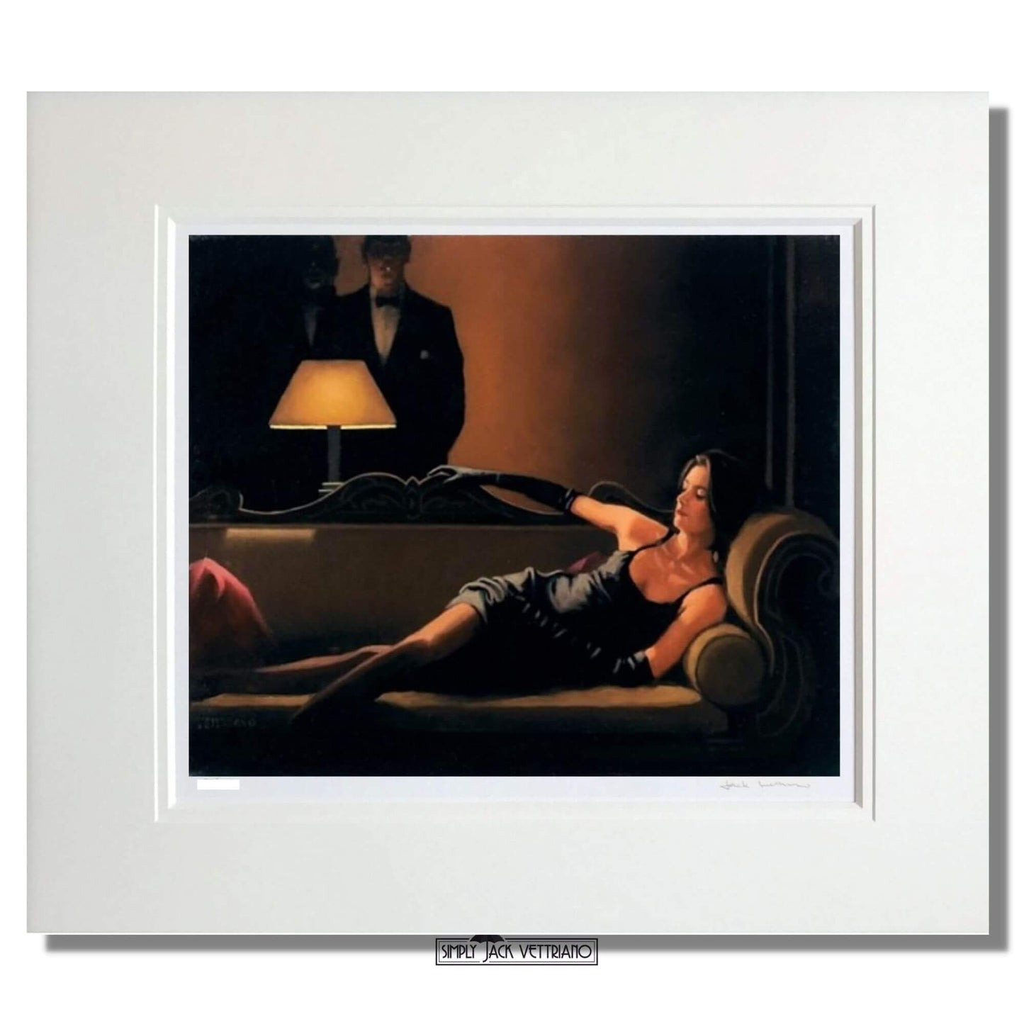 Jack Vettriano Along Came A Spider Limited Edition Mounted