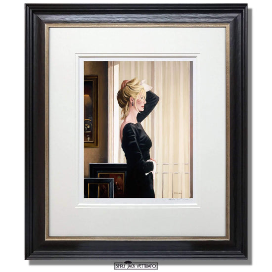 Black on Blonde The Contemplation Series Jack Vettriano Framed