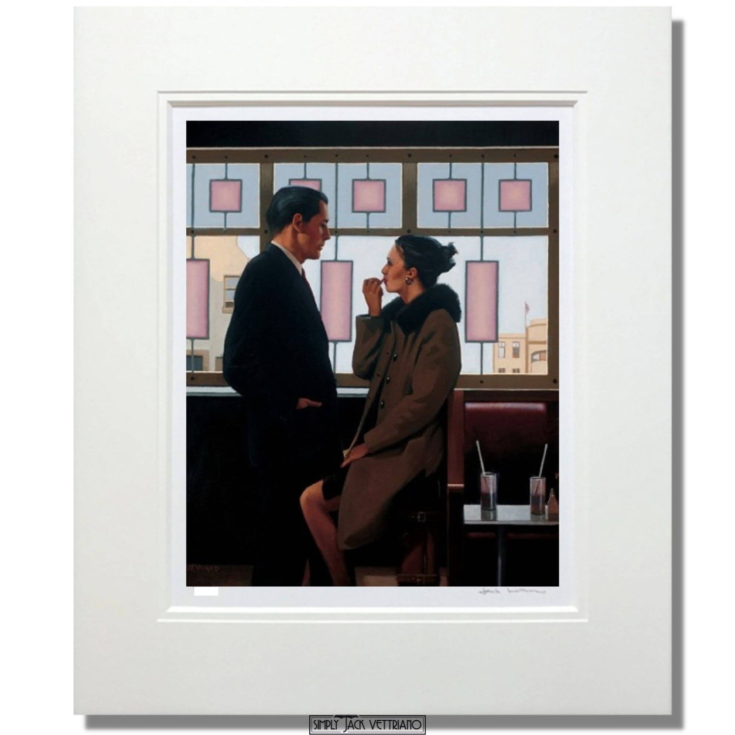 Jack Vettriano Drifters Limited Edition Print Mounted