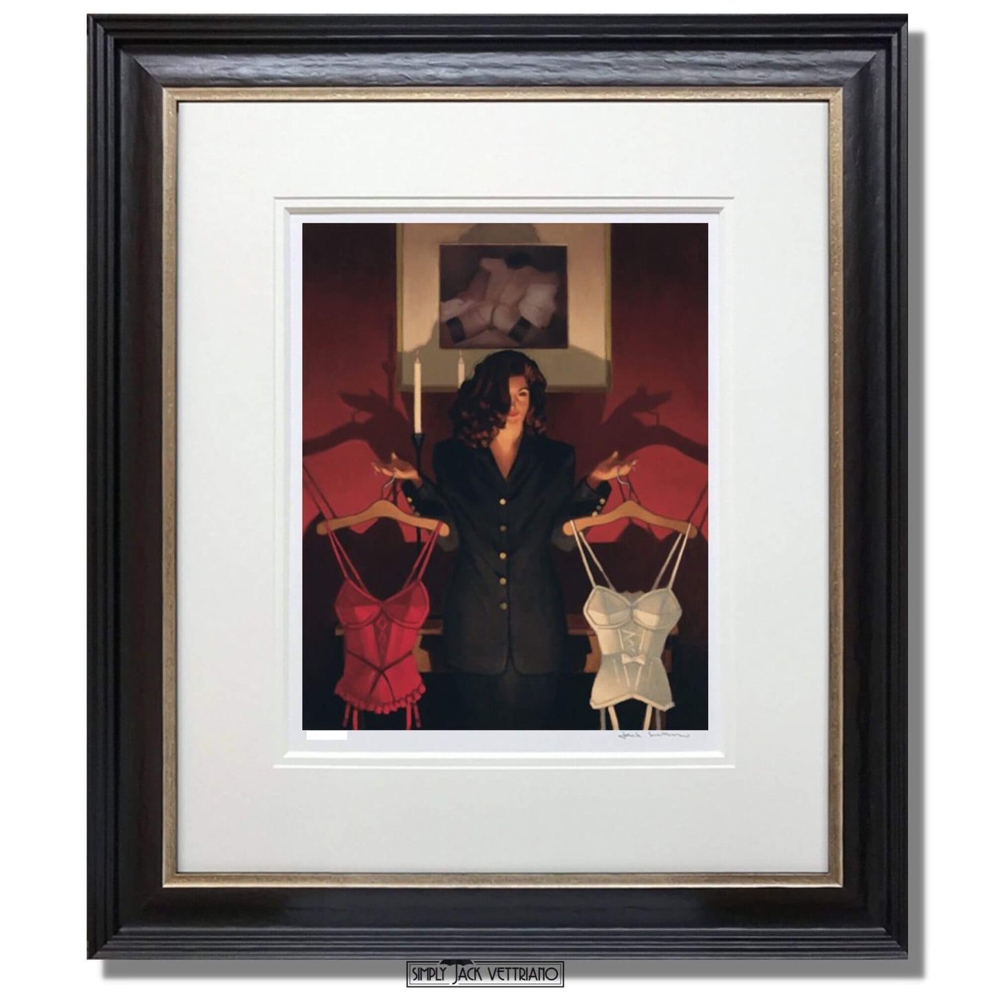 Jack Vettriano Heaven or Hell from The Red Room Collection Framed