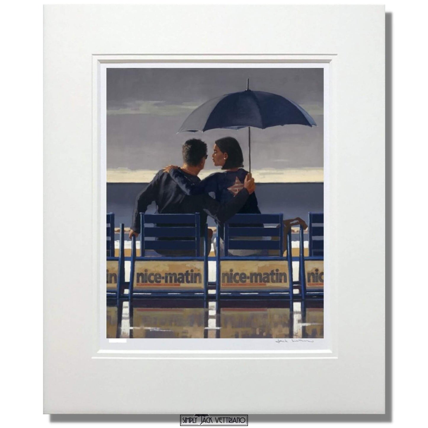 Jack Vettriano Blue Blue Limited Edition Mounted