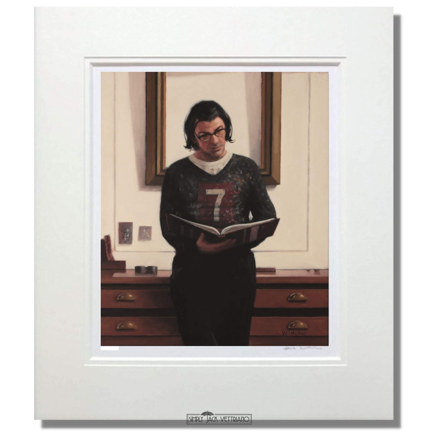 Lucky 7 by Jack Vettriano Mounted