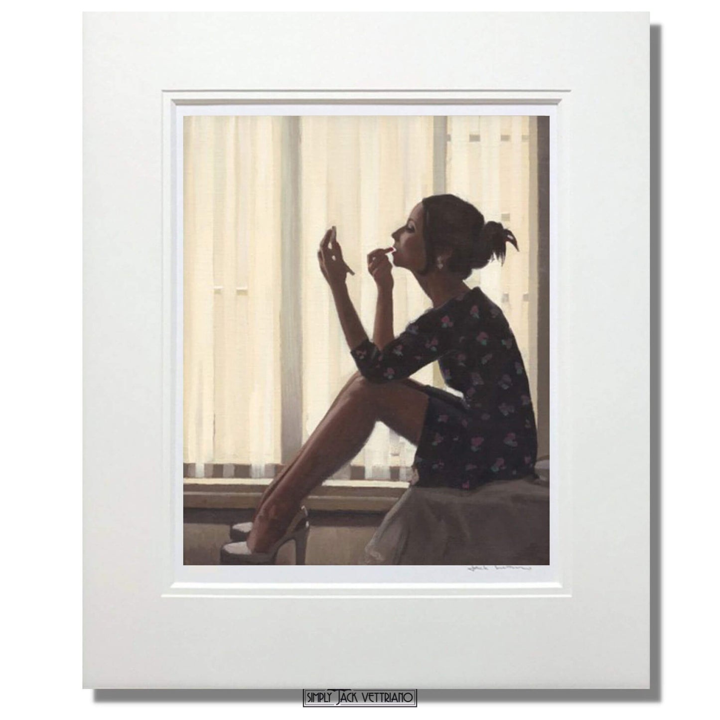 Only The Deepest Red II by Jack Vettriano Limited Edition Mounted