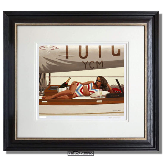 Sunshine and Champagne Tuiga Collection by Jack Vettriano Framed