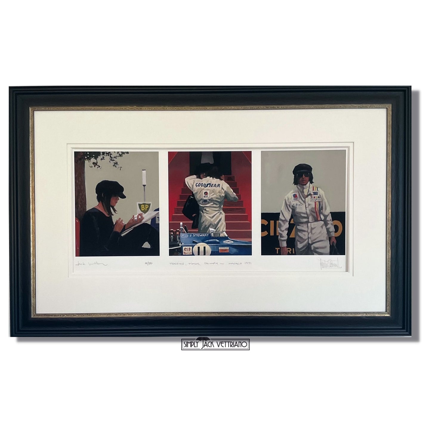 Tension Timing Triumph by Jack Vettriano Framed