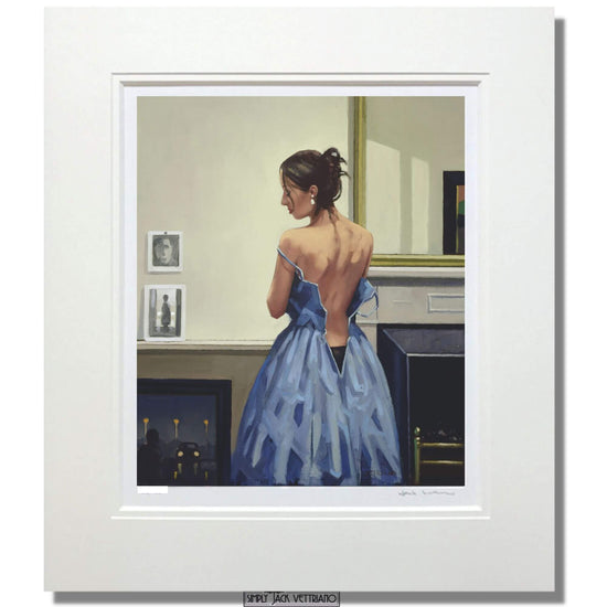 Load image into Gallery viewer, The Blue Gown by Jack Vettriano Limited Edition Mounted
