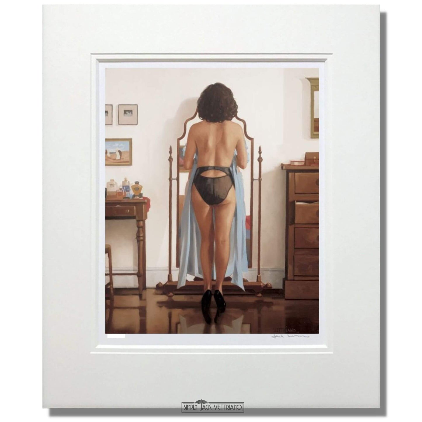 Jack Vettriano The Blue Gown Mounted