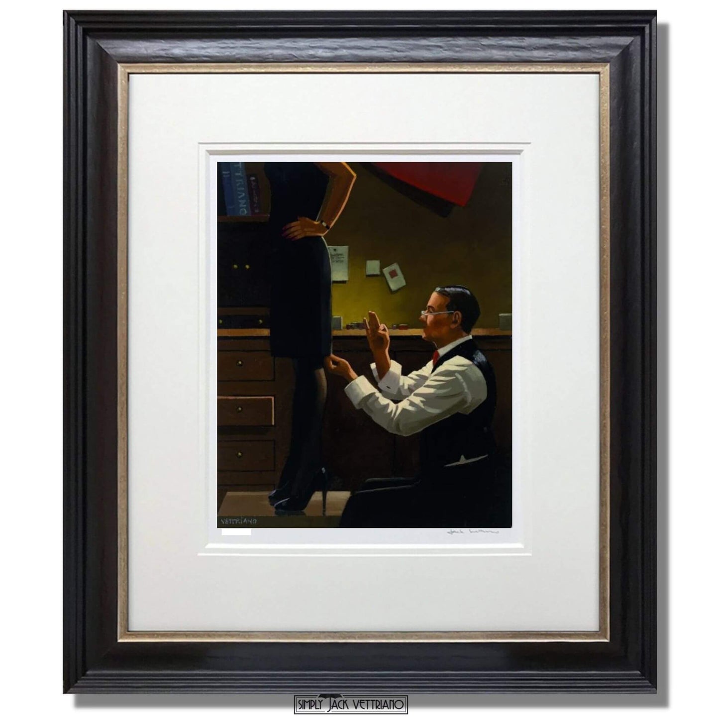 Load image into Gallery viewer, The Devoted Dressmaker by Jack Vettriano Framed Artists Proof Framed
