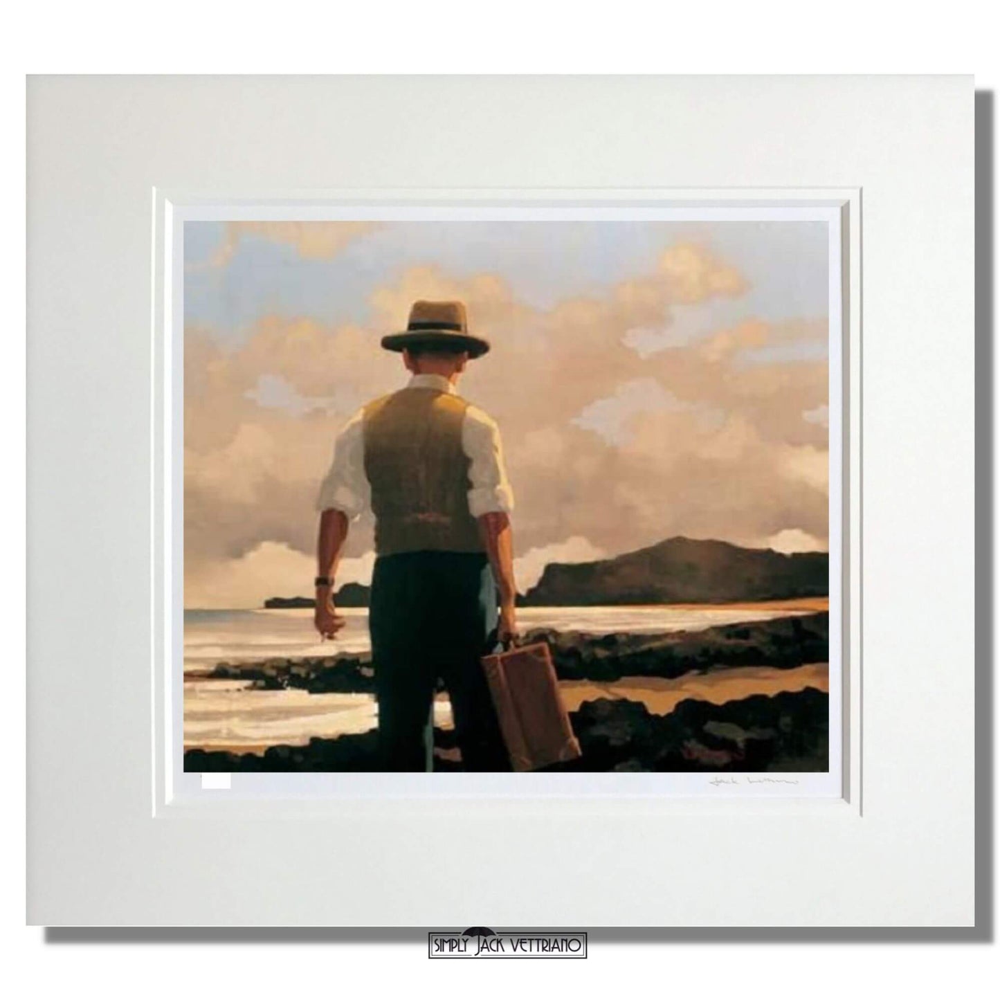 Jack Vettriano The Drifter Limited Edition Mounted