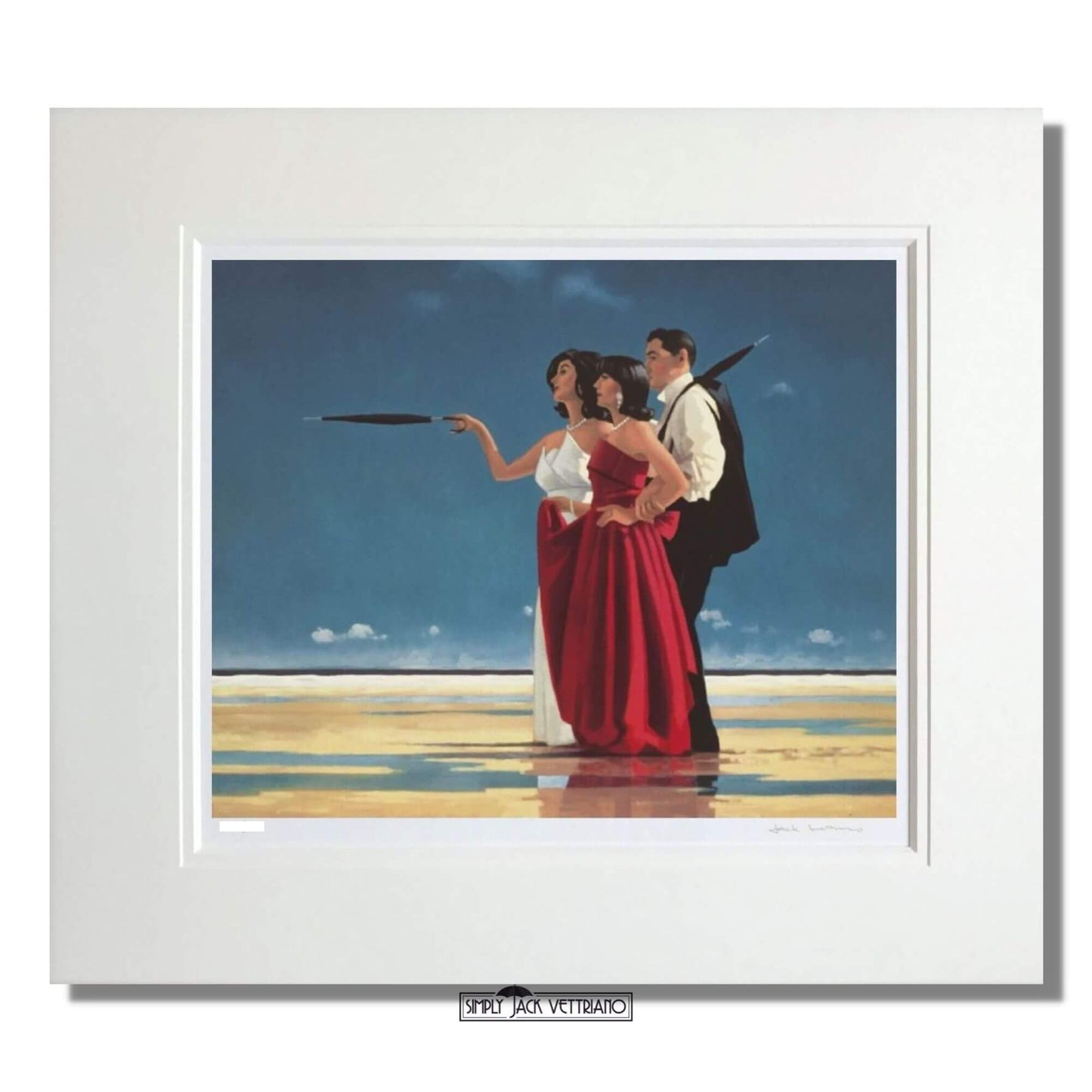 Load image into Gallery viewer, The Missing Man I Jack Vettriano Limited Edition Print Mounted
