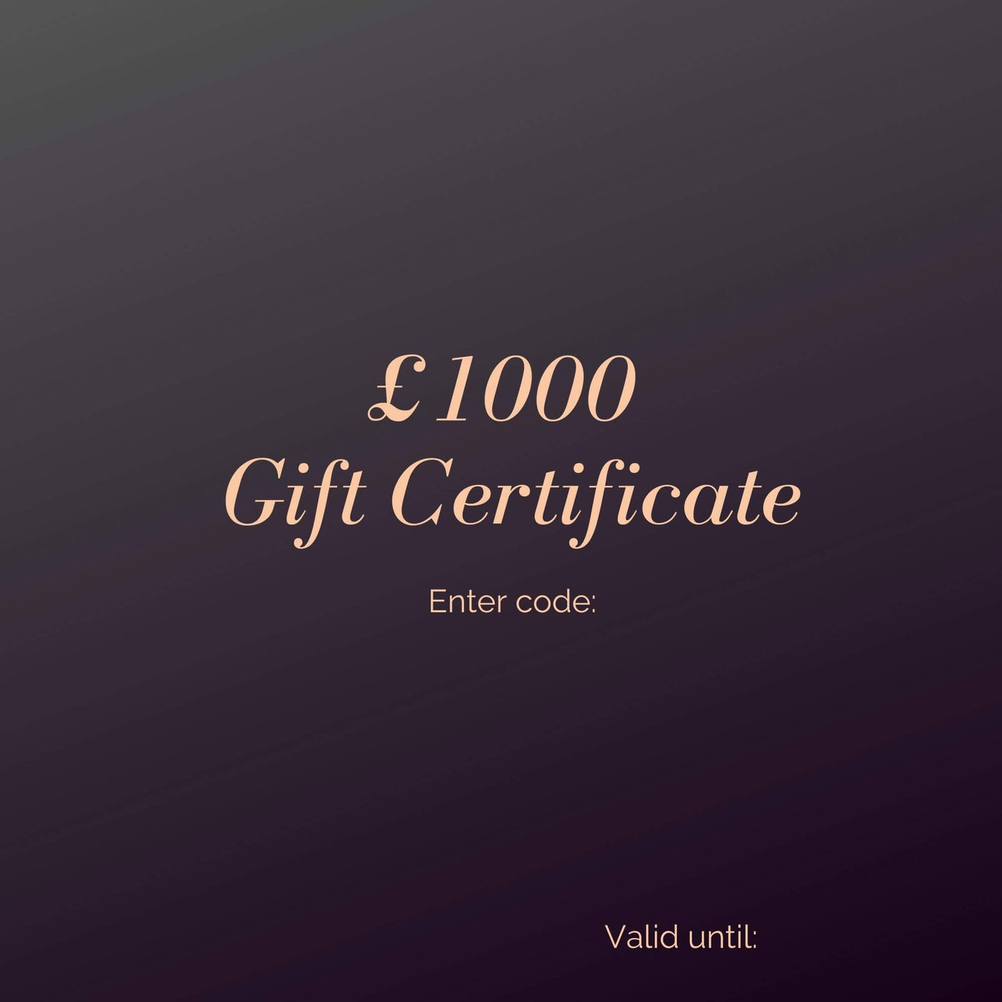 Gift Certificates