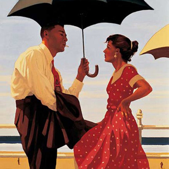 Load image into Gallery viewer, Summers Remembered Bad Boy Good Girl Jack Vettriano
