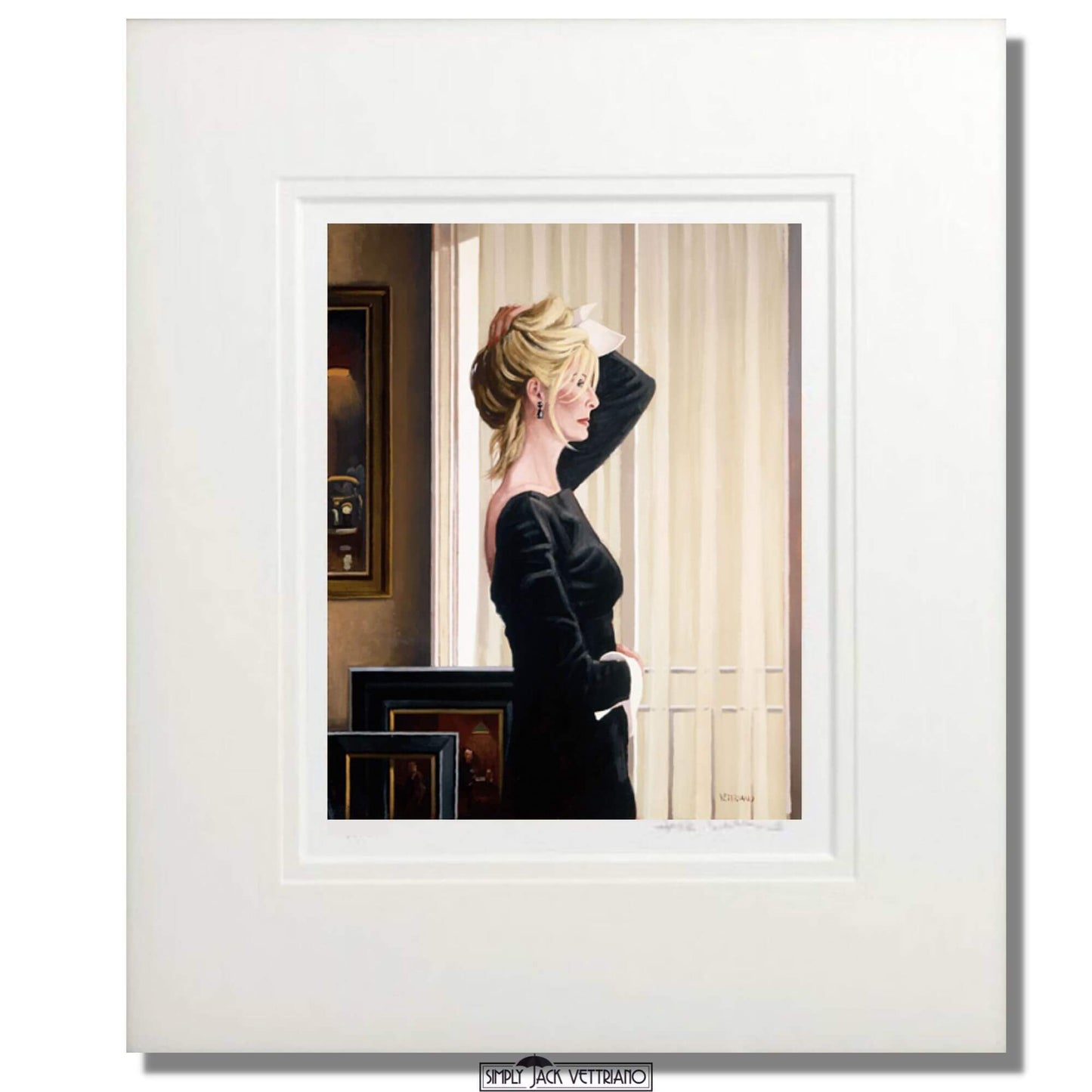 Jack Vettriano Black on Blonde Limited Edition MOunted