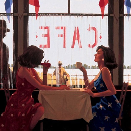 Load image into Gallery viewer, Cafe Days print by Jack Vettriano

