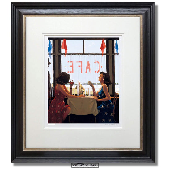 Load image into Gallery viewer, Cafe Days Limited Edition Jack Vettriano Framed
