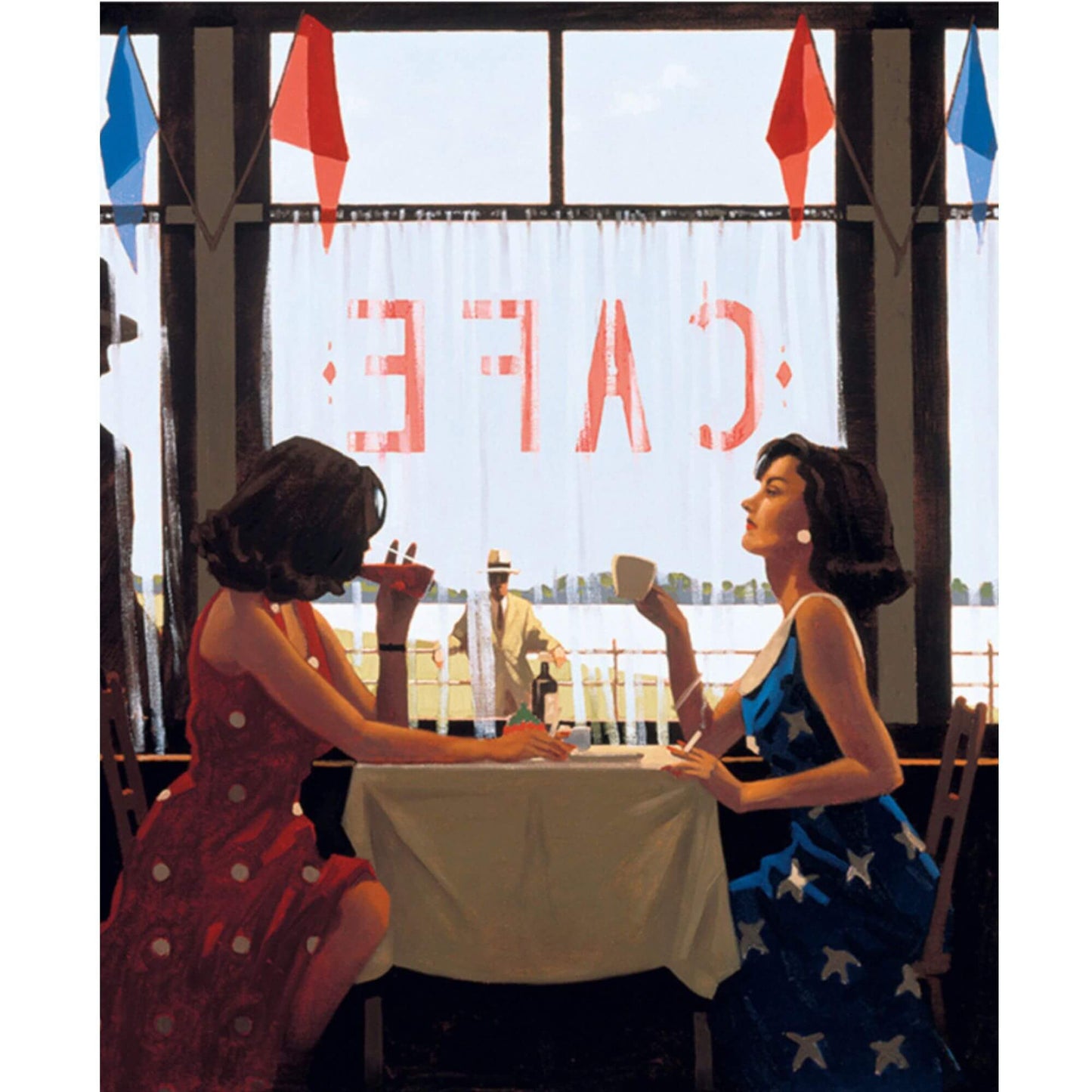 Load image into Gallery viewer, Cafe Days Limited Edition Jack Vettriano
