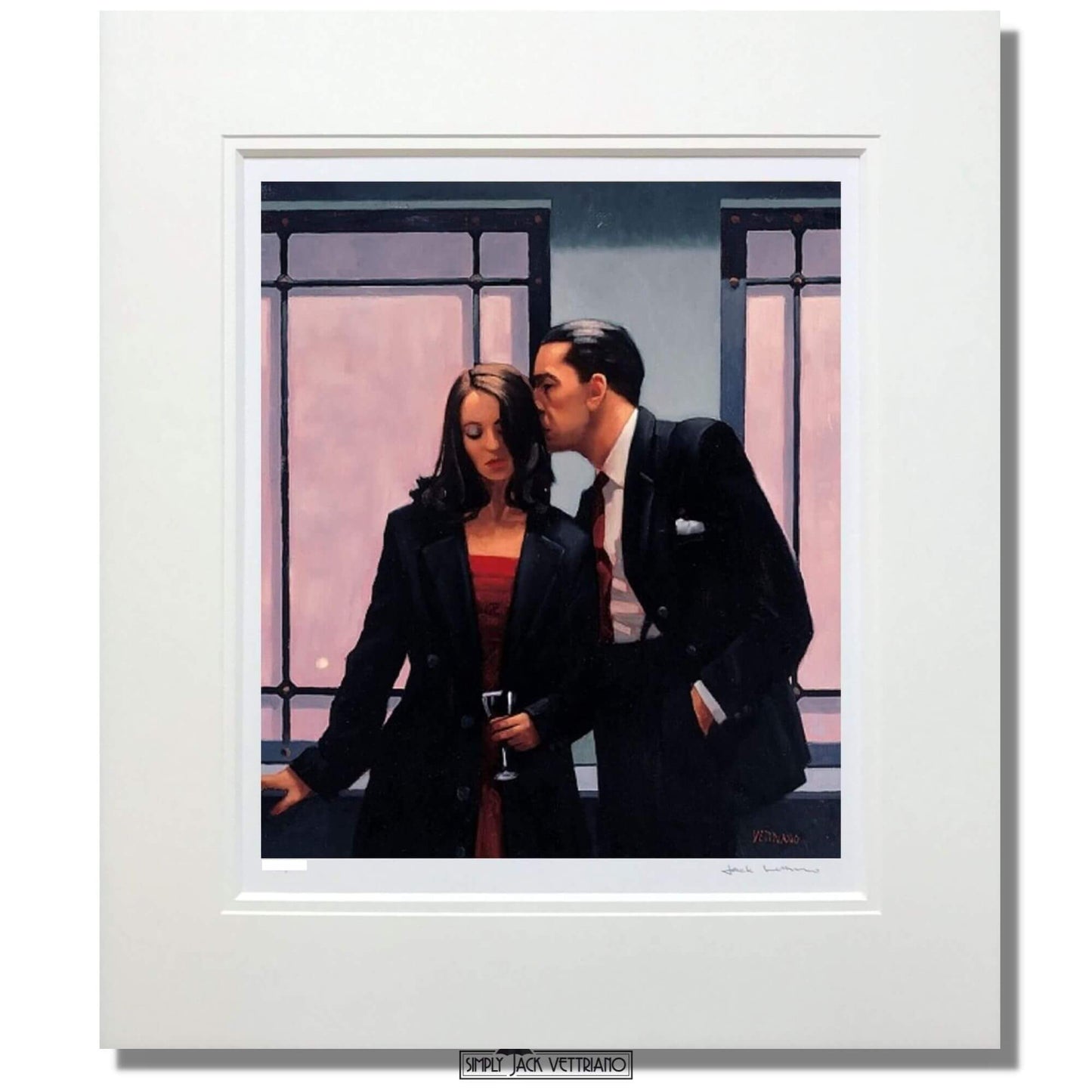 Contemplation of Betrayal Limited Edition Jack Vettriano Mounted