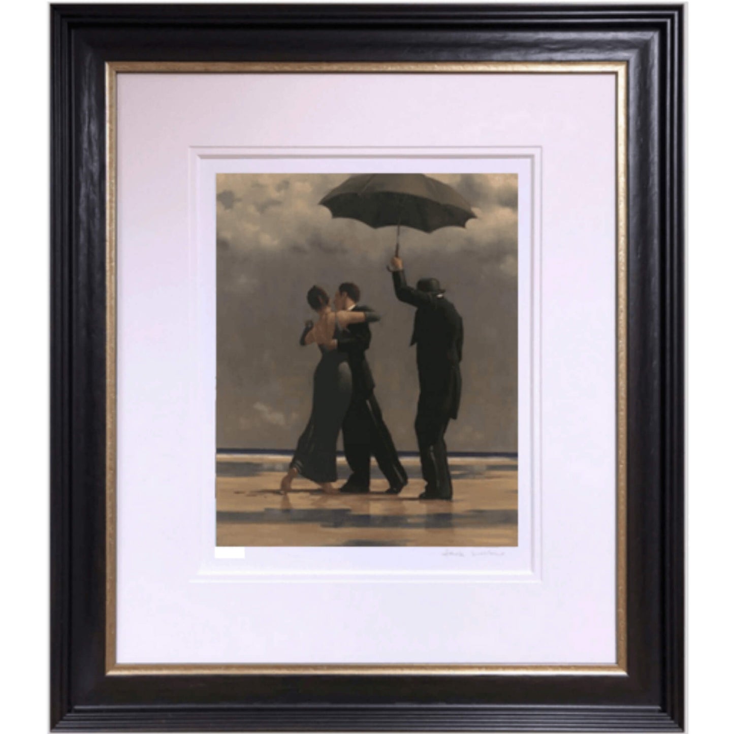 Dancer in Emerald Artist's Proof Framed Jack Vettriano