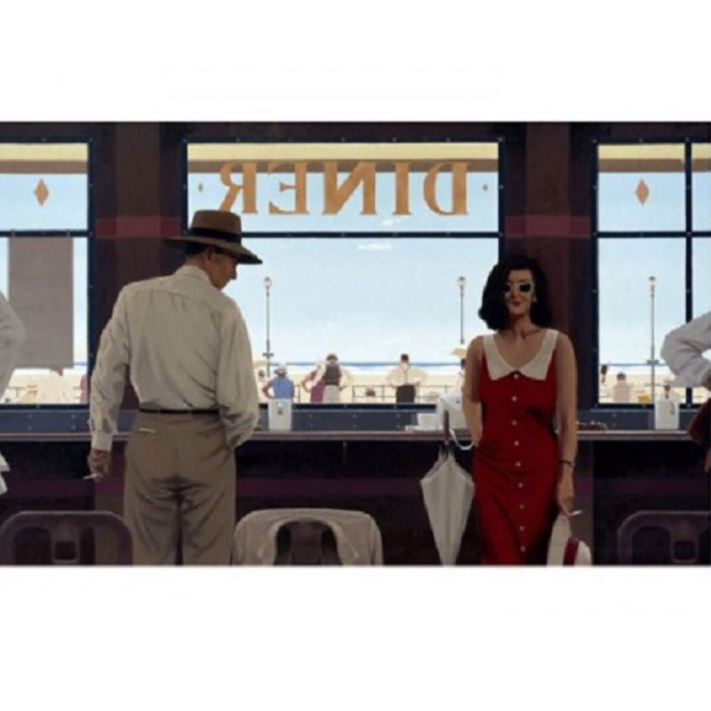 Daytona Diner Jack Vettriano Bluebird Collection