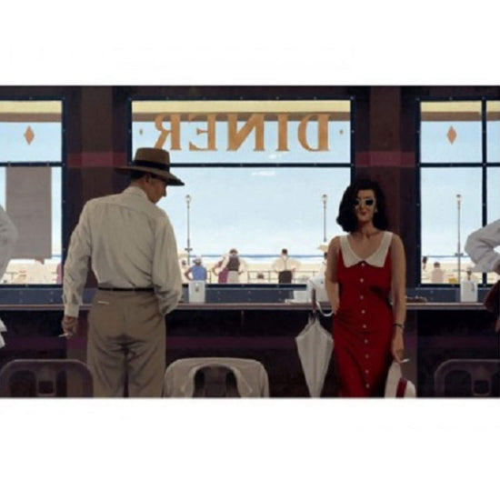 Daytona Diner Jack Vettriano Bluebird Collection