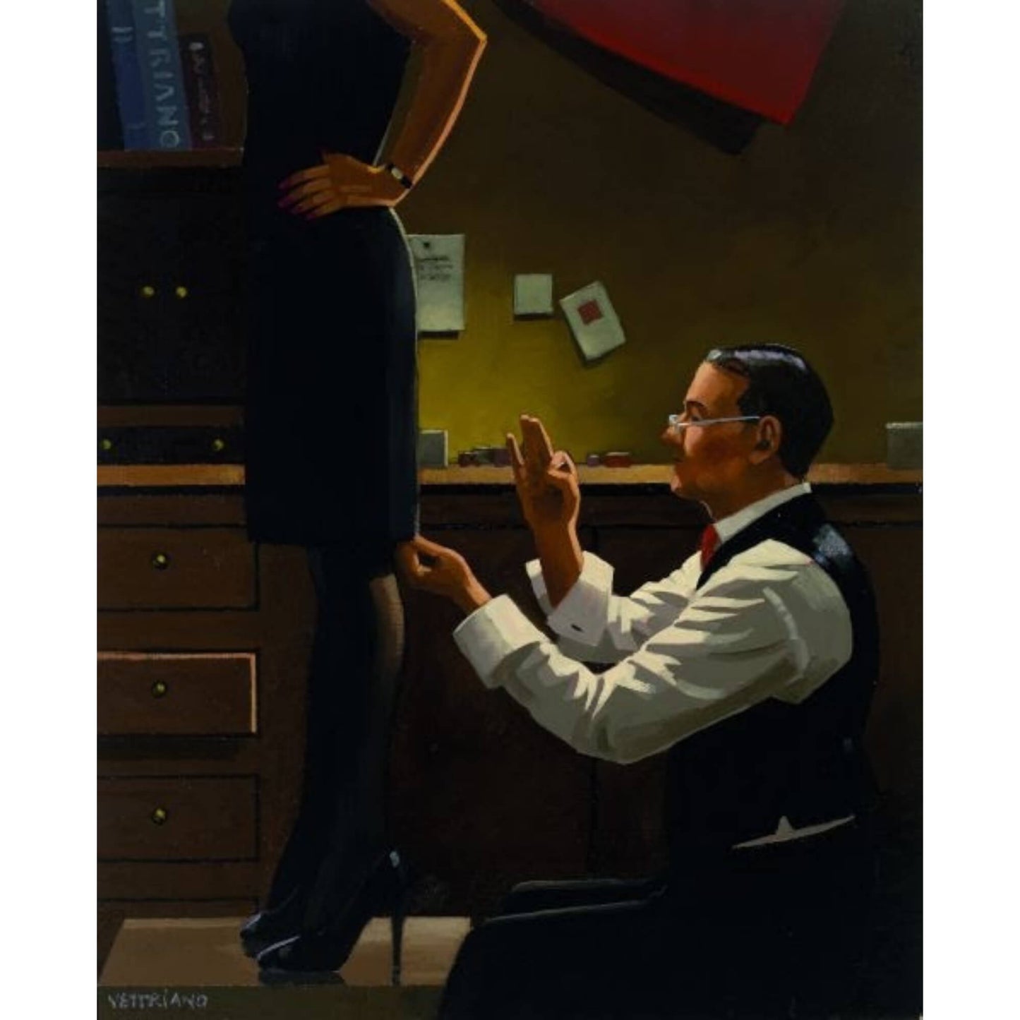 The Devoted Dressmaker Limited Edition Print Jack Vettriano 