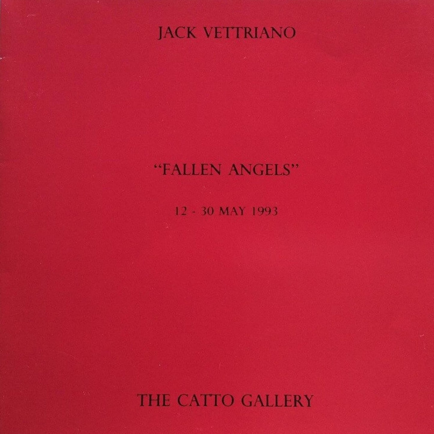 Fallen Angels Exhibition Catalogue Jack Vettriano