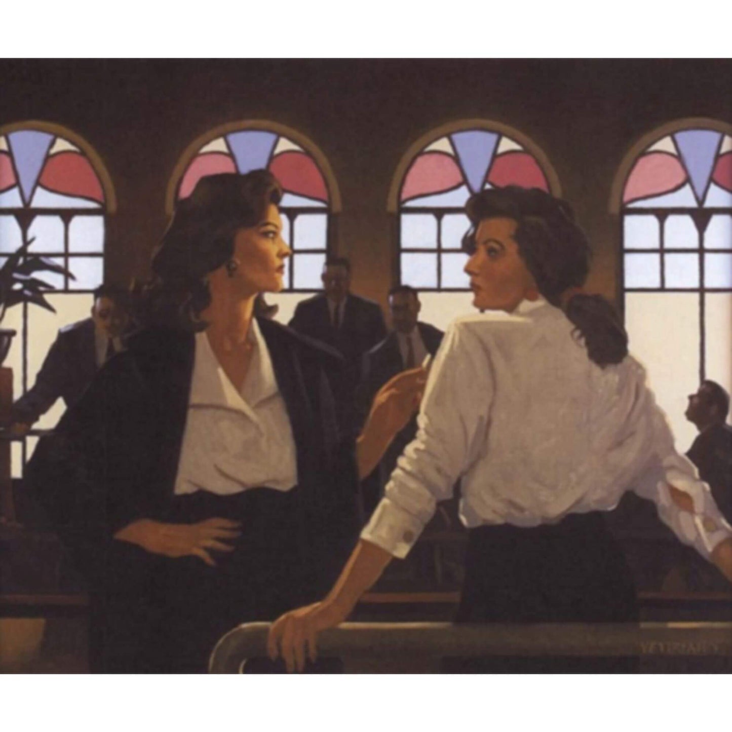 Load image into Gallery viewer, Gentlemen in Waiting Jack Vettriano
