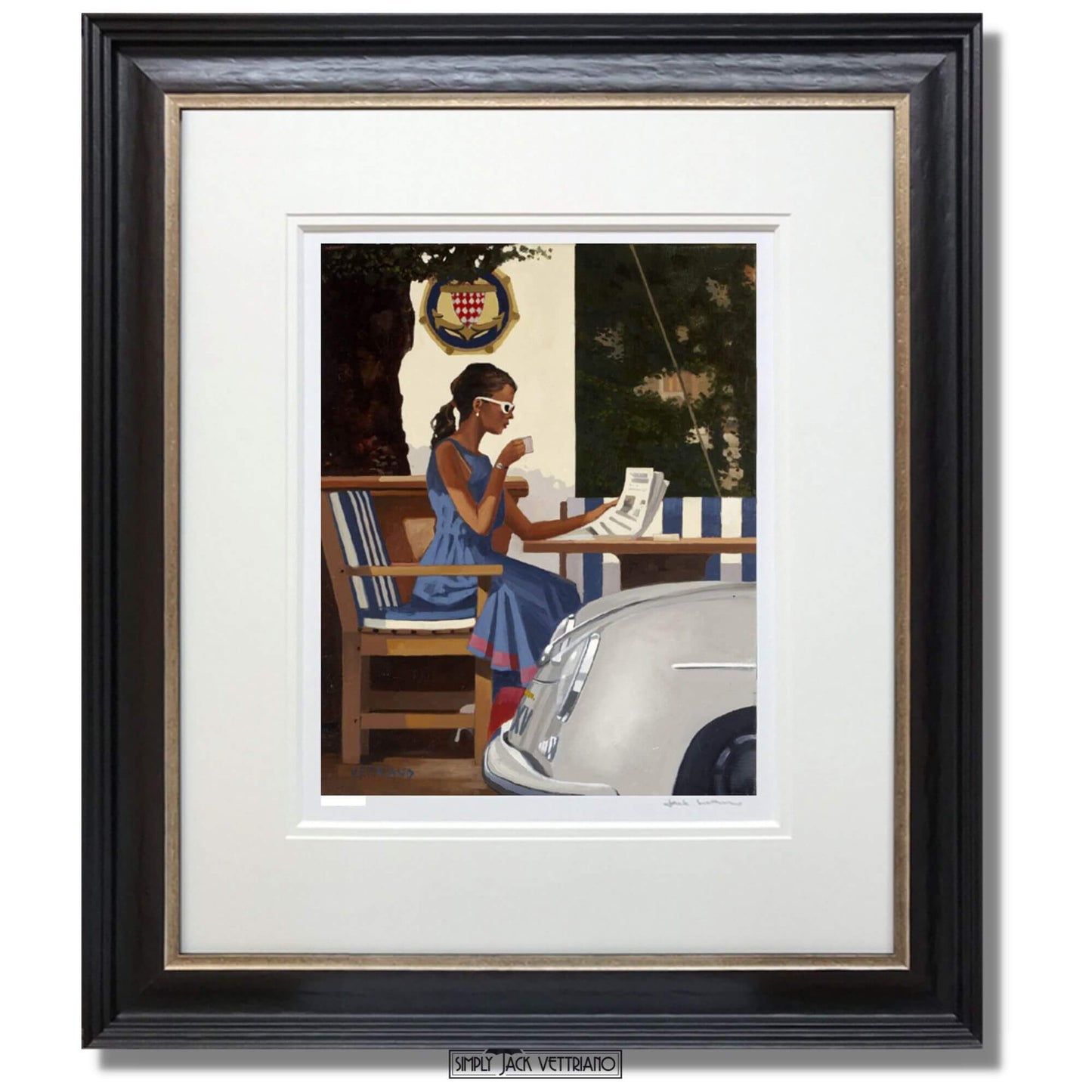 Load image into Gallery viewer, Morning News by Jack Vettriano Limited Edition Framed
