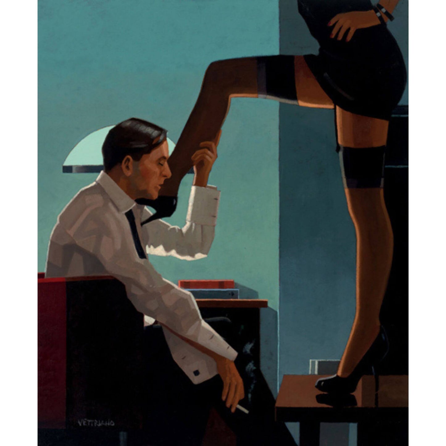 Night Calls Limited Edition by Jack Vettriano