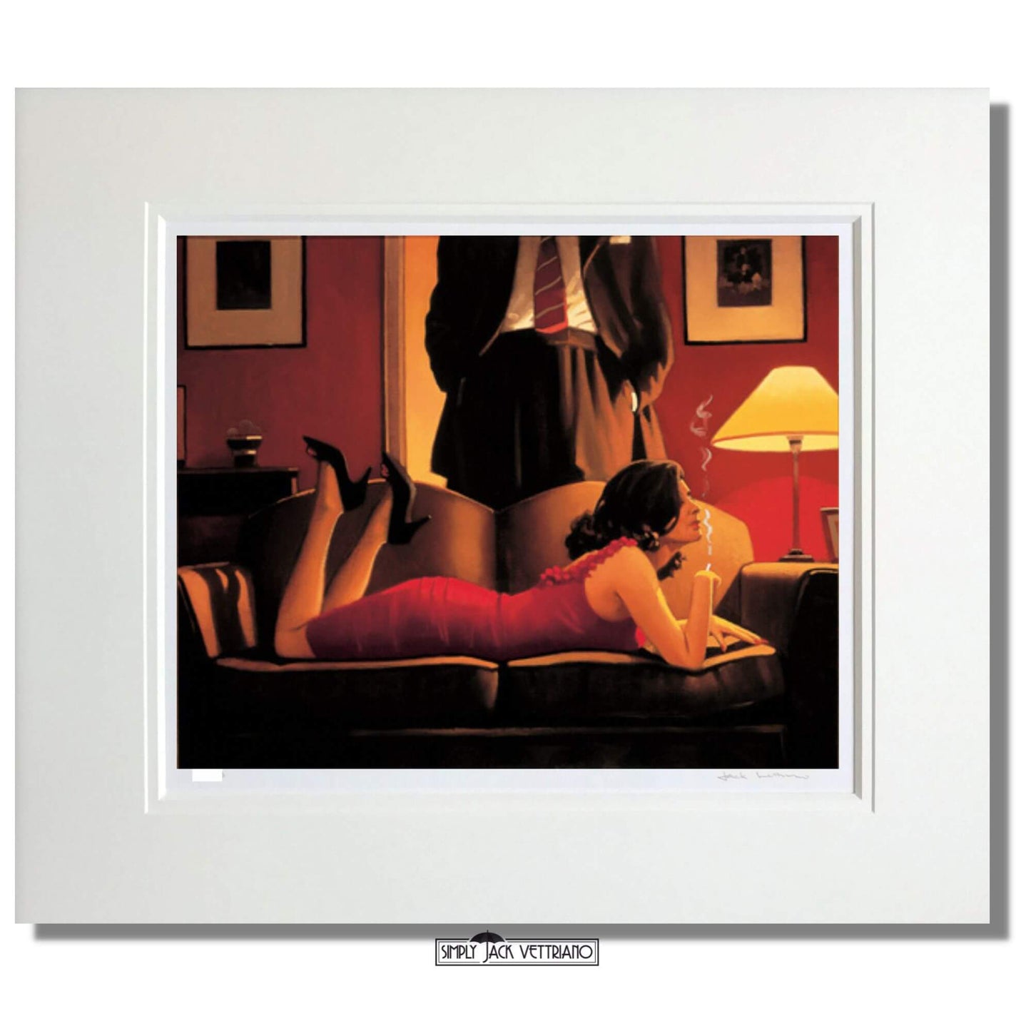 Load image into Gallery viewer, Parlour of Temptation by Jack Vettriano Limited Edition Mounted

