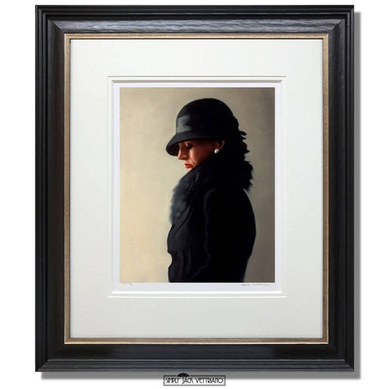 Portrait in Black and Pearl by Jack Vettriano Limited Edition Framed