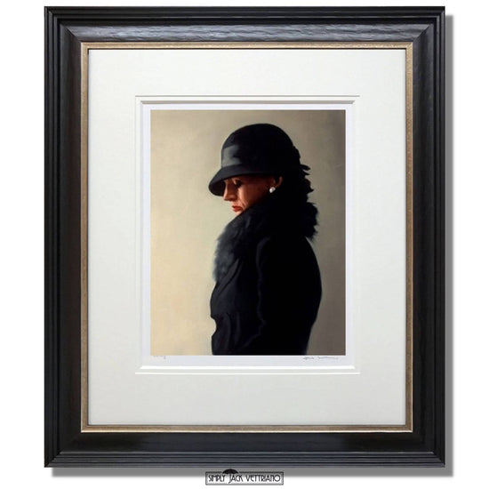 Portrait in Black and Pearl by Jack Vettriano Limited Edition Framed