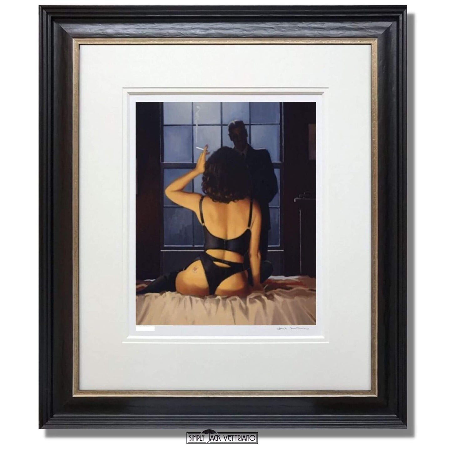 Jack Vettriano The Red Room Collection Round Midnight Framed