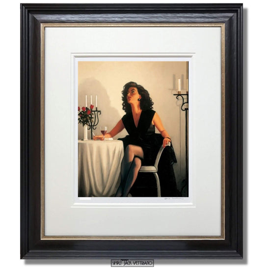 Table for One by Jack Vettriano Limited Edition Print Framed