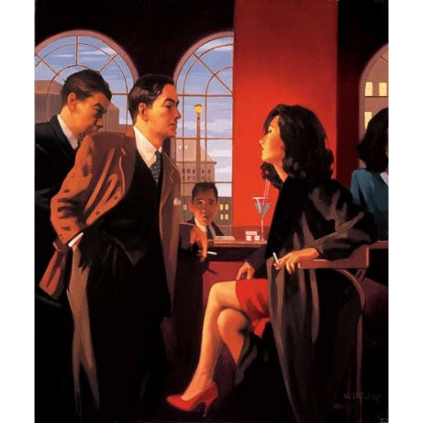 Load image into Gallery viewer, The Red Room Signed Print Jack Vettriano
