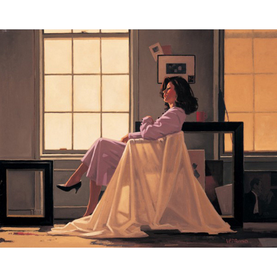 Load image into Gallery viewer, Winter Light &amp;amp; Lavender Signed Print Jack Vettriano
